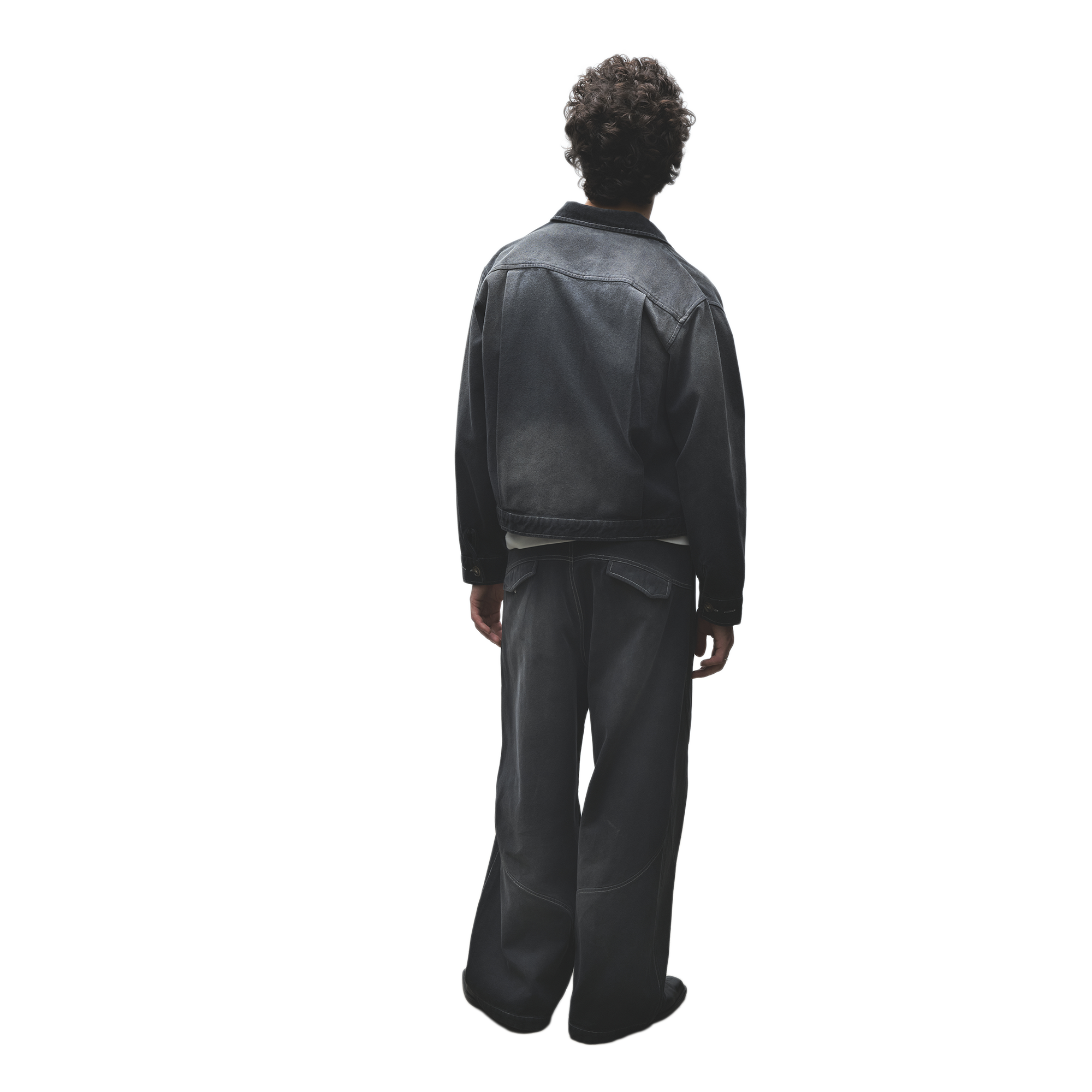 Jungles Jungles Sun Bleached Slant Pant Washed Black