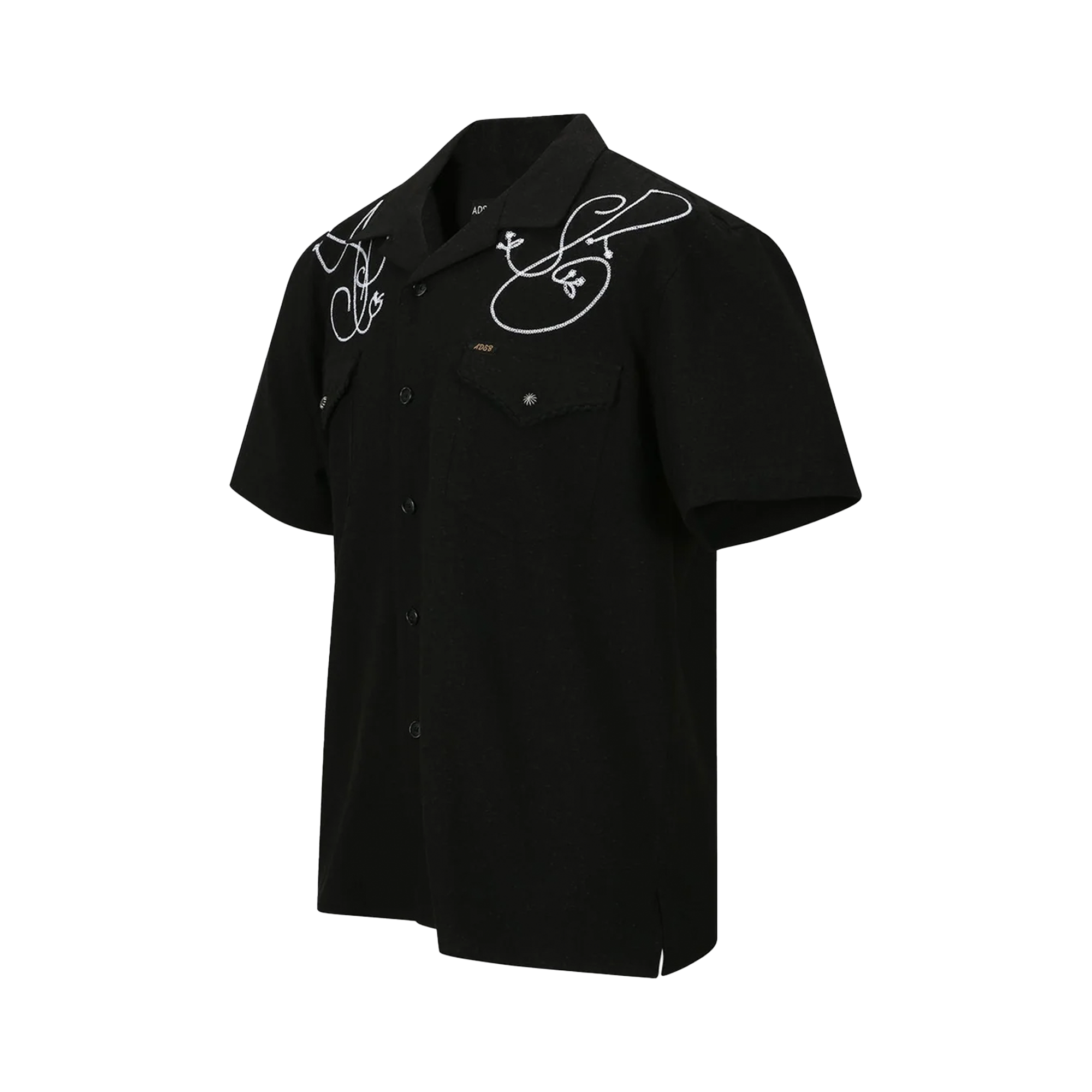 Andersson Bell Black ADSB Chain Embroidery Shirts Black ATB1280M