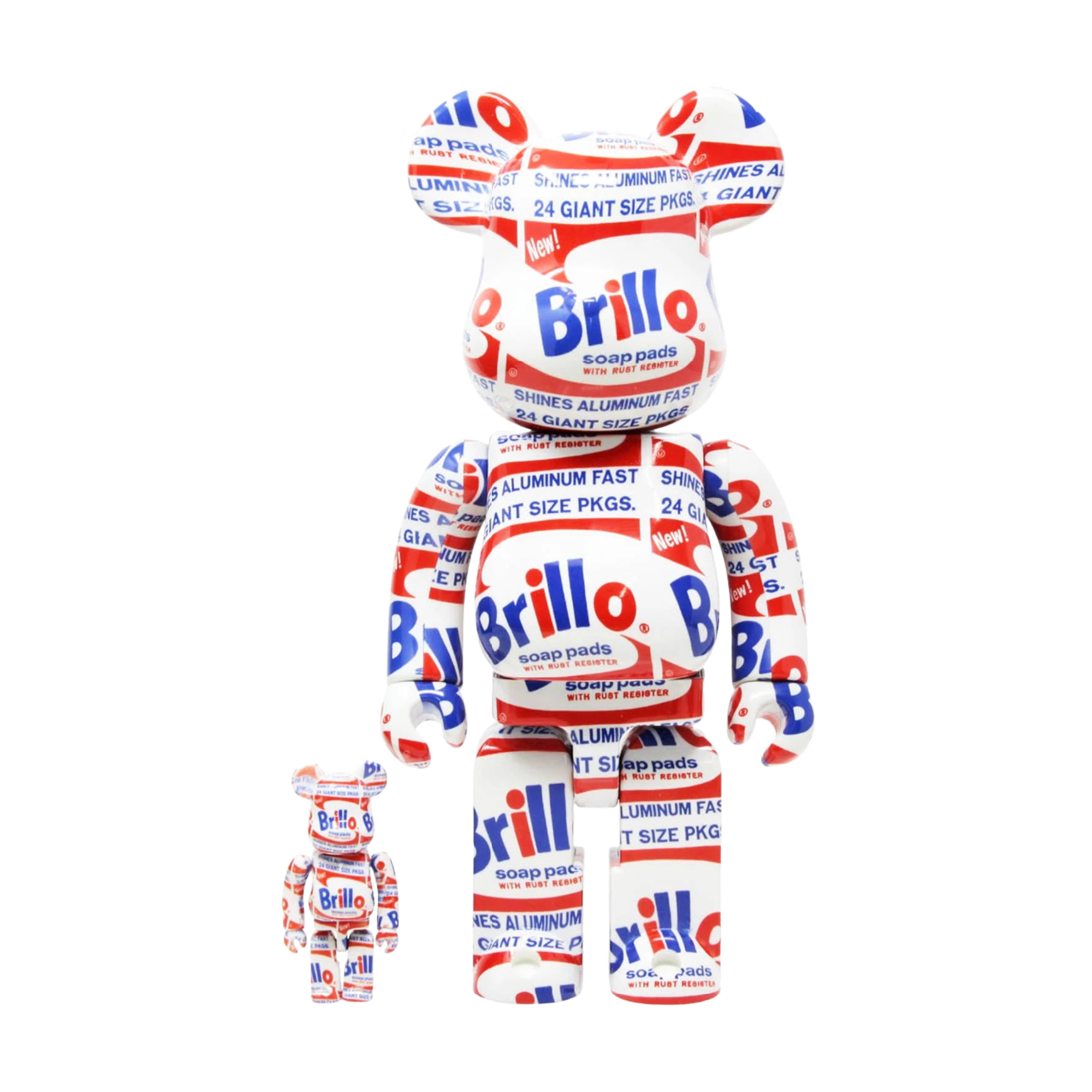 Medicom Toy Be@rbrick Warhol Brillo 400% + 100%