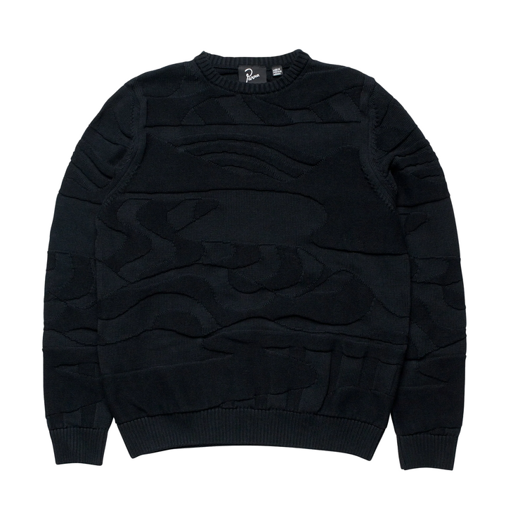 By Parra Landscaped Knitted Pullover Navy Blue 50231