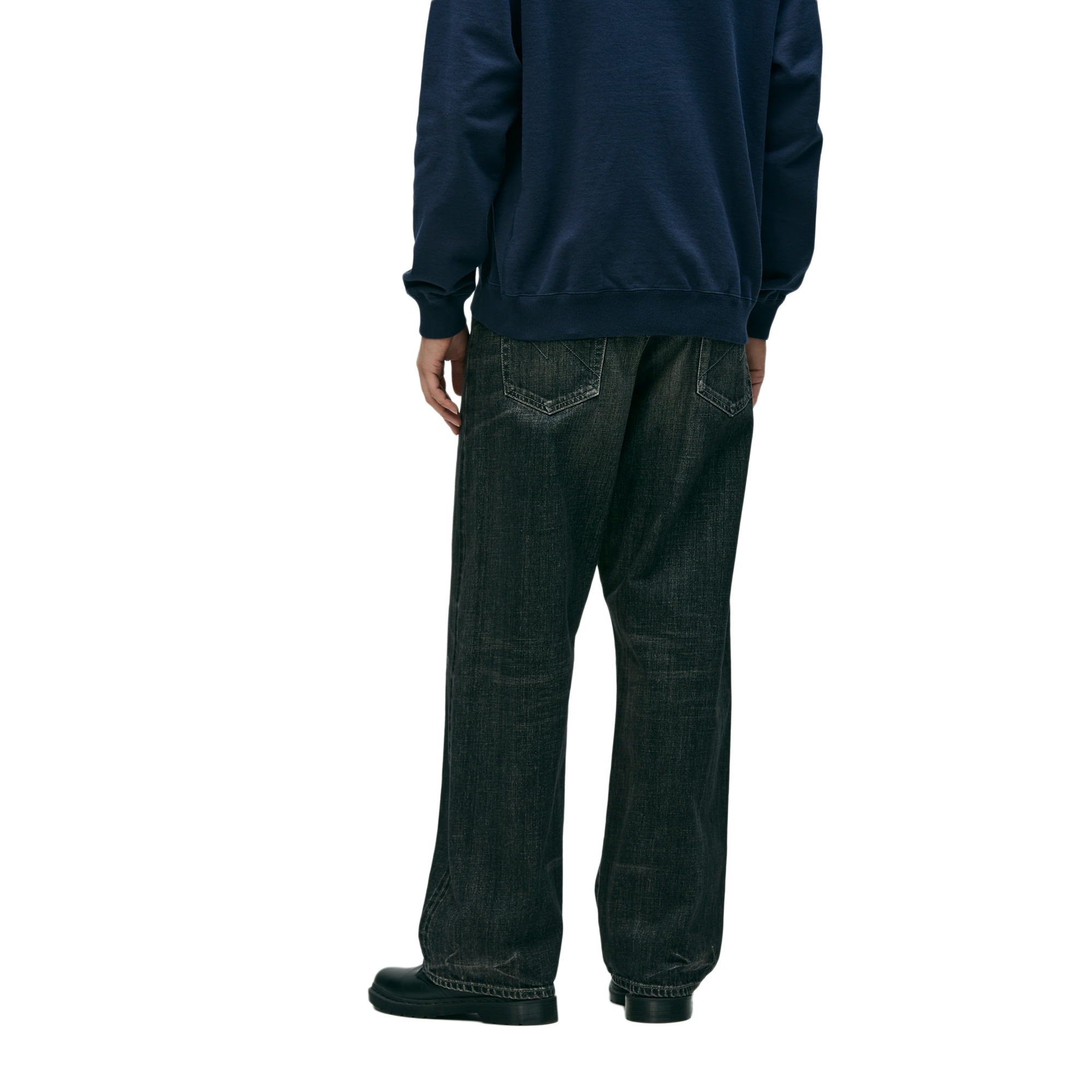 Neighborhood Washed Denim Dp Wide Pants Indigo