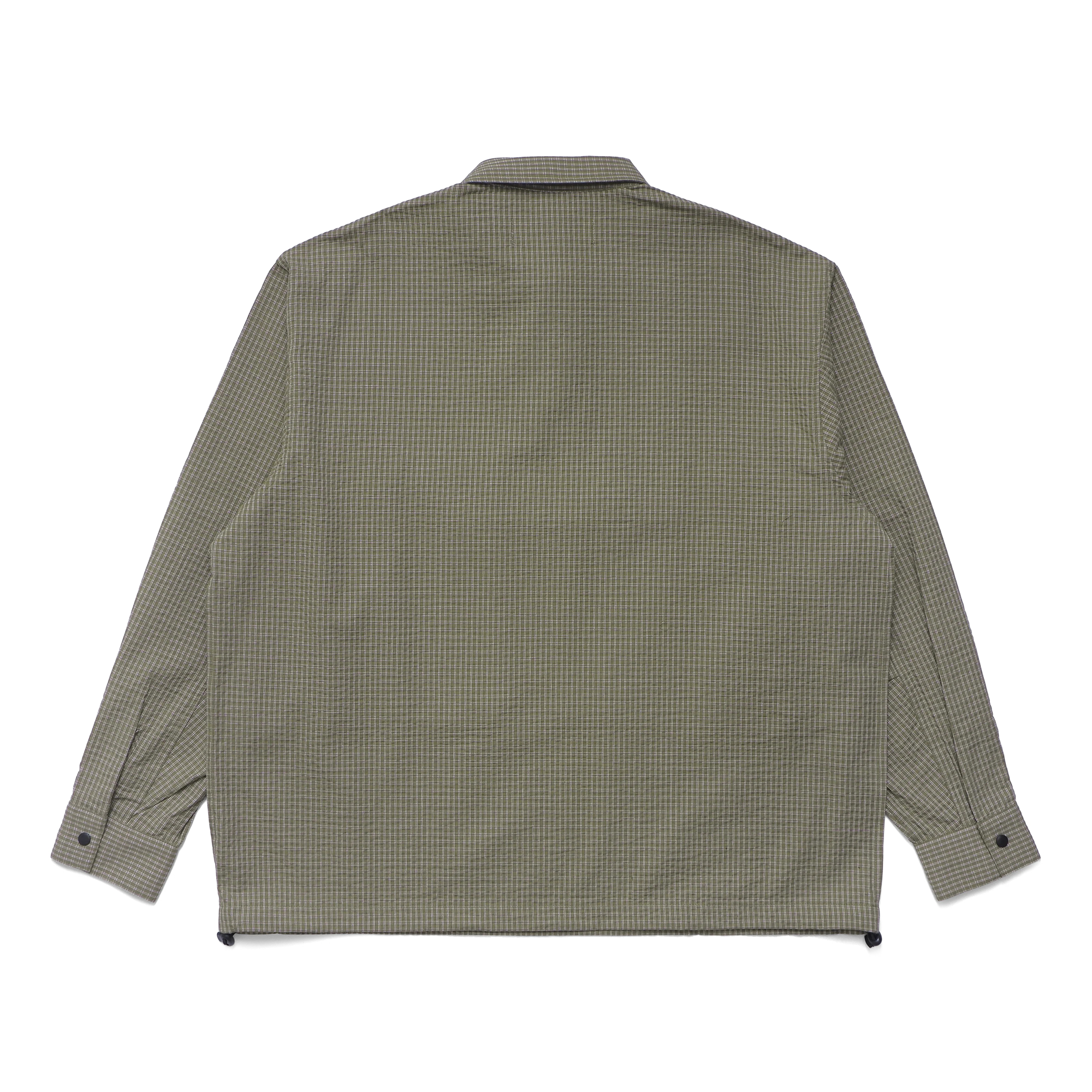 Metalwood Plaid Tactical Overshirt Green/White