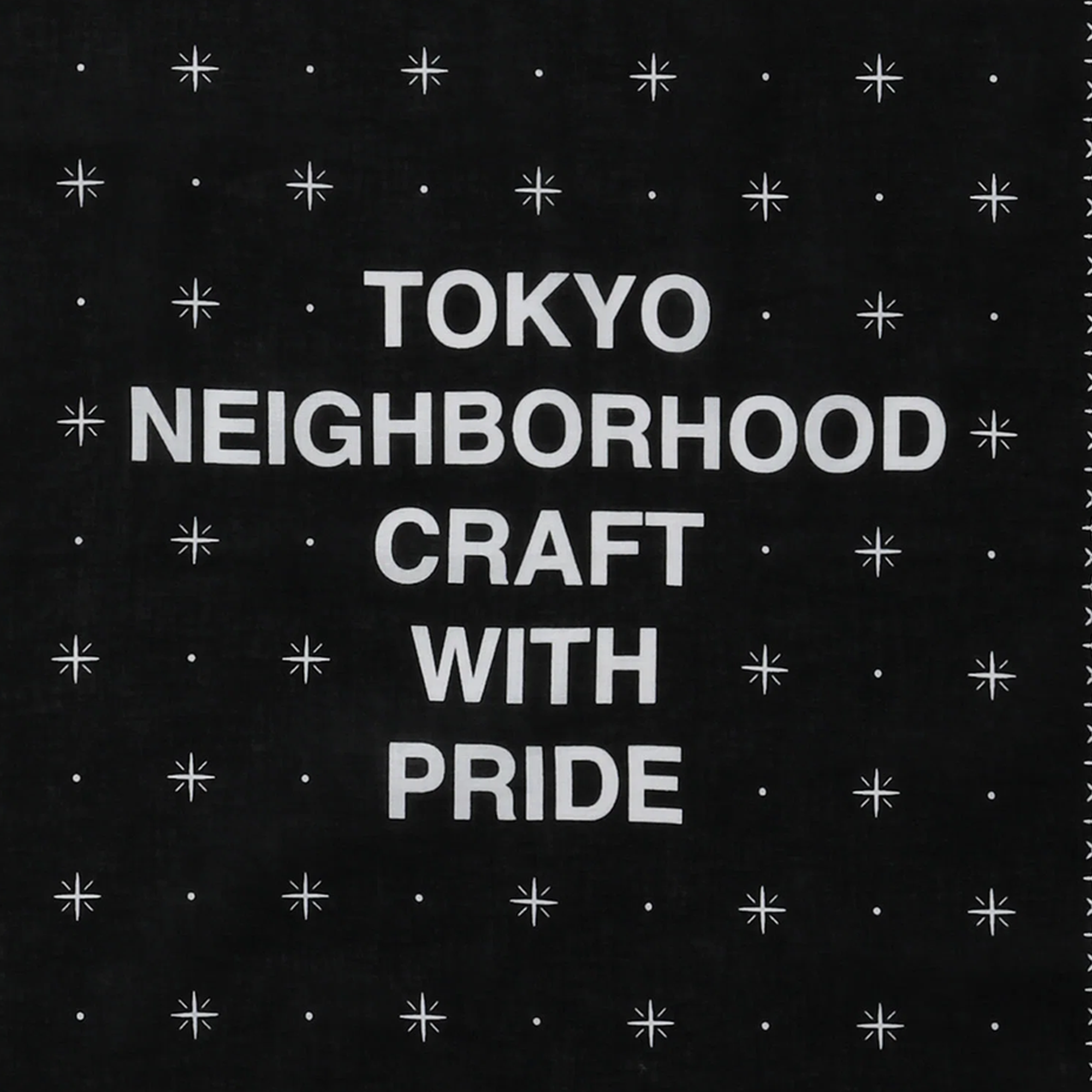 Neighborhood Line Pattern Bandana Black
