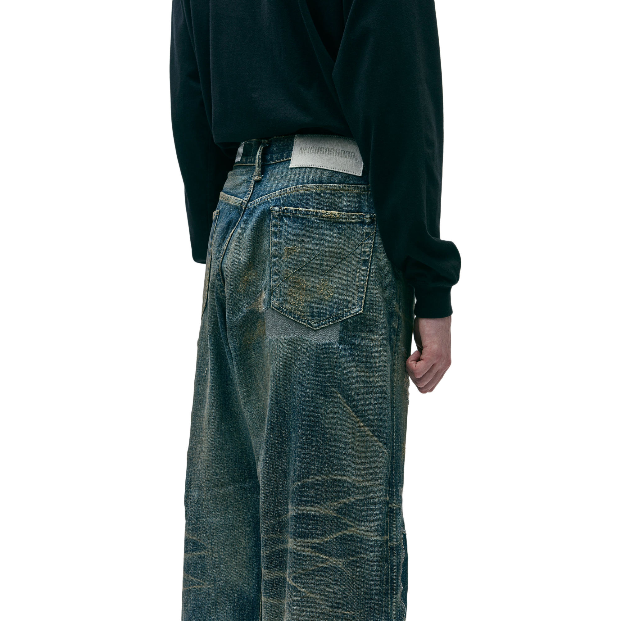 Neighborhood Savage Denim Dp Wide Pants Indigo 252XBNH-PTM07