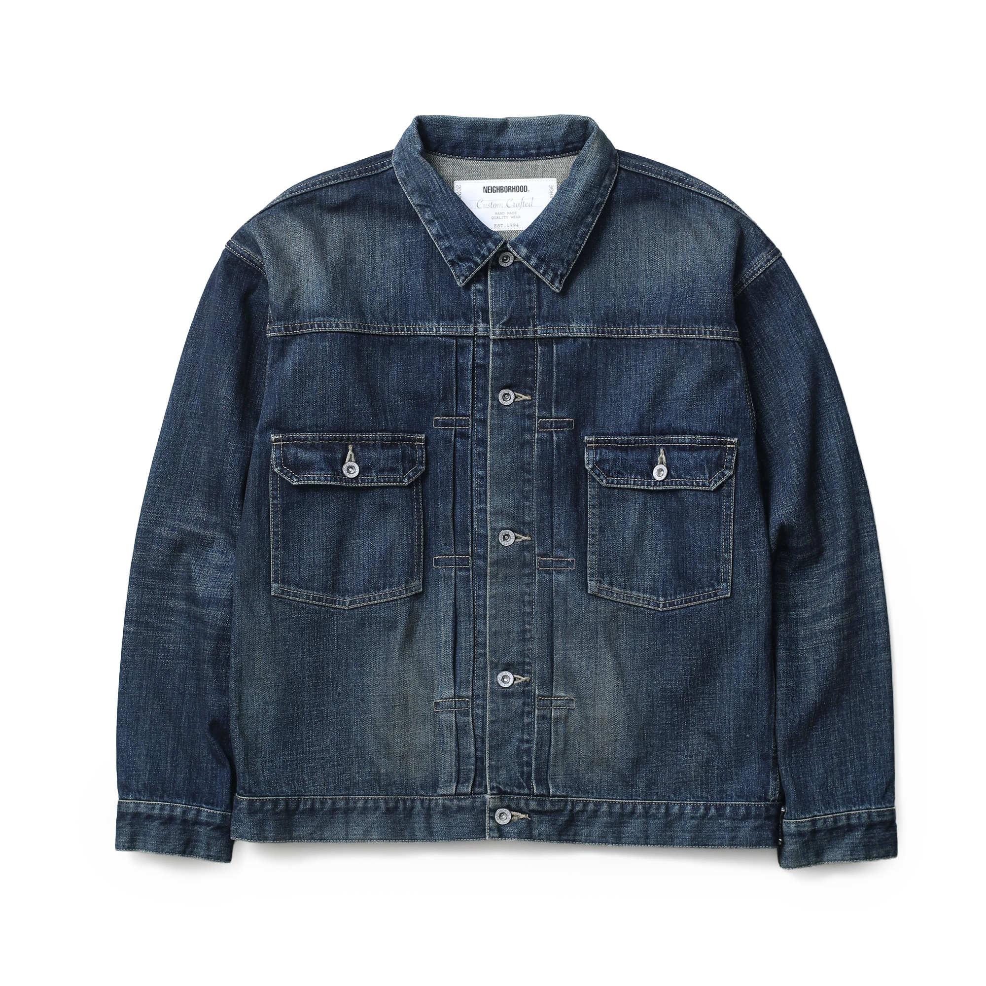 Neighborhood Washed Denim Type-2 Jacket Indigo 261XBNH-JKM02IN