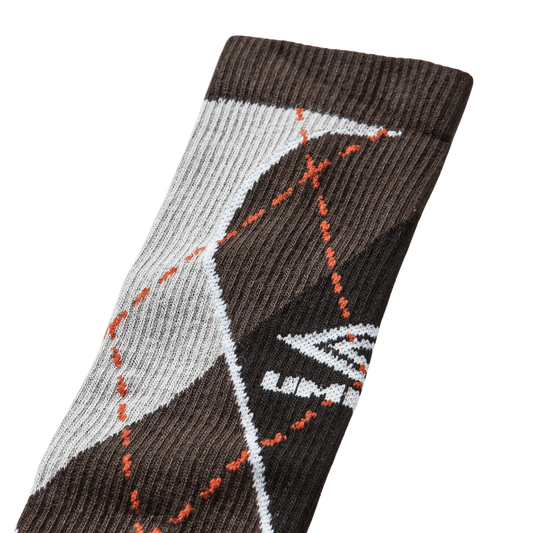 Umbro Sport Argyle Socks Black Dark Gray