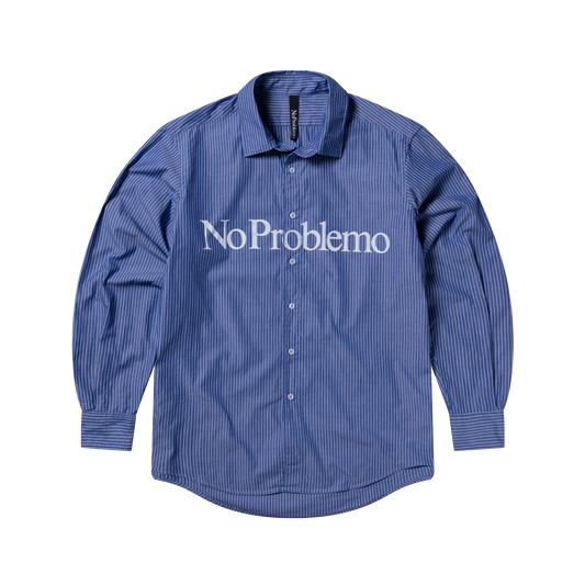 No Problemo L/S Poplin Shirt Navy