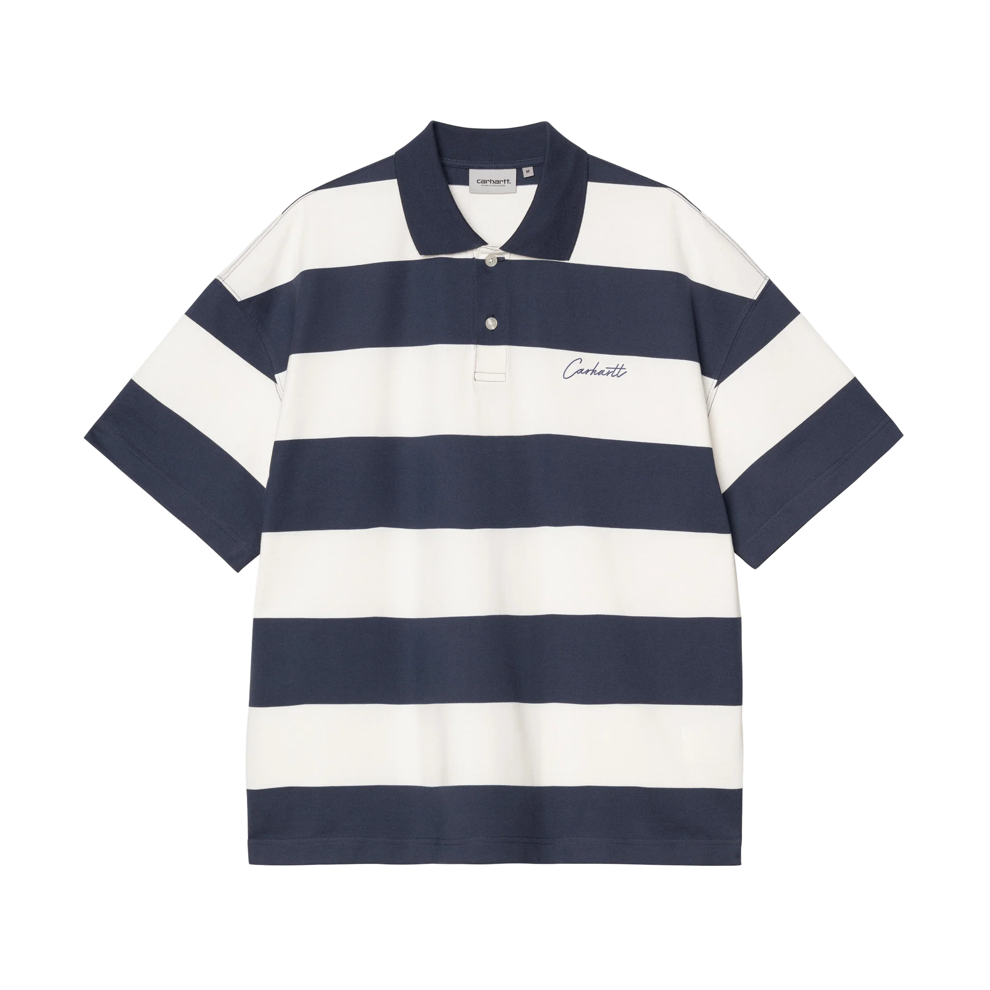 Carhartt WIP S/S Delray Polo Delray Stripe Blue