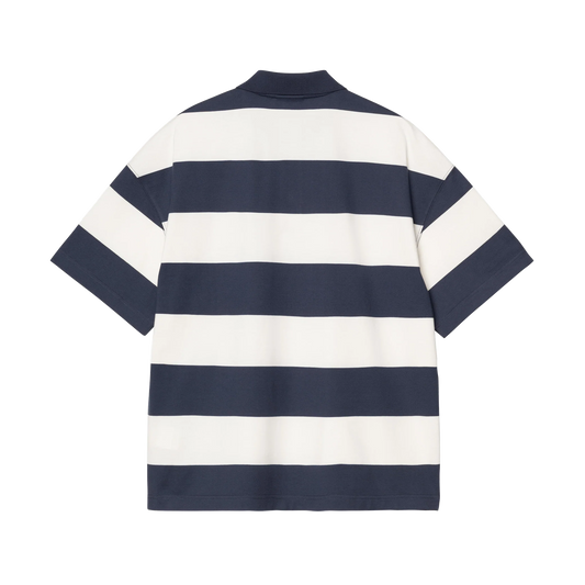 Carhartt WIP S/S Delray Polo Delray Stripe Blue