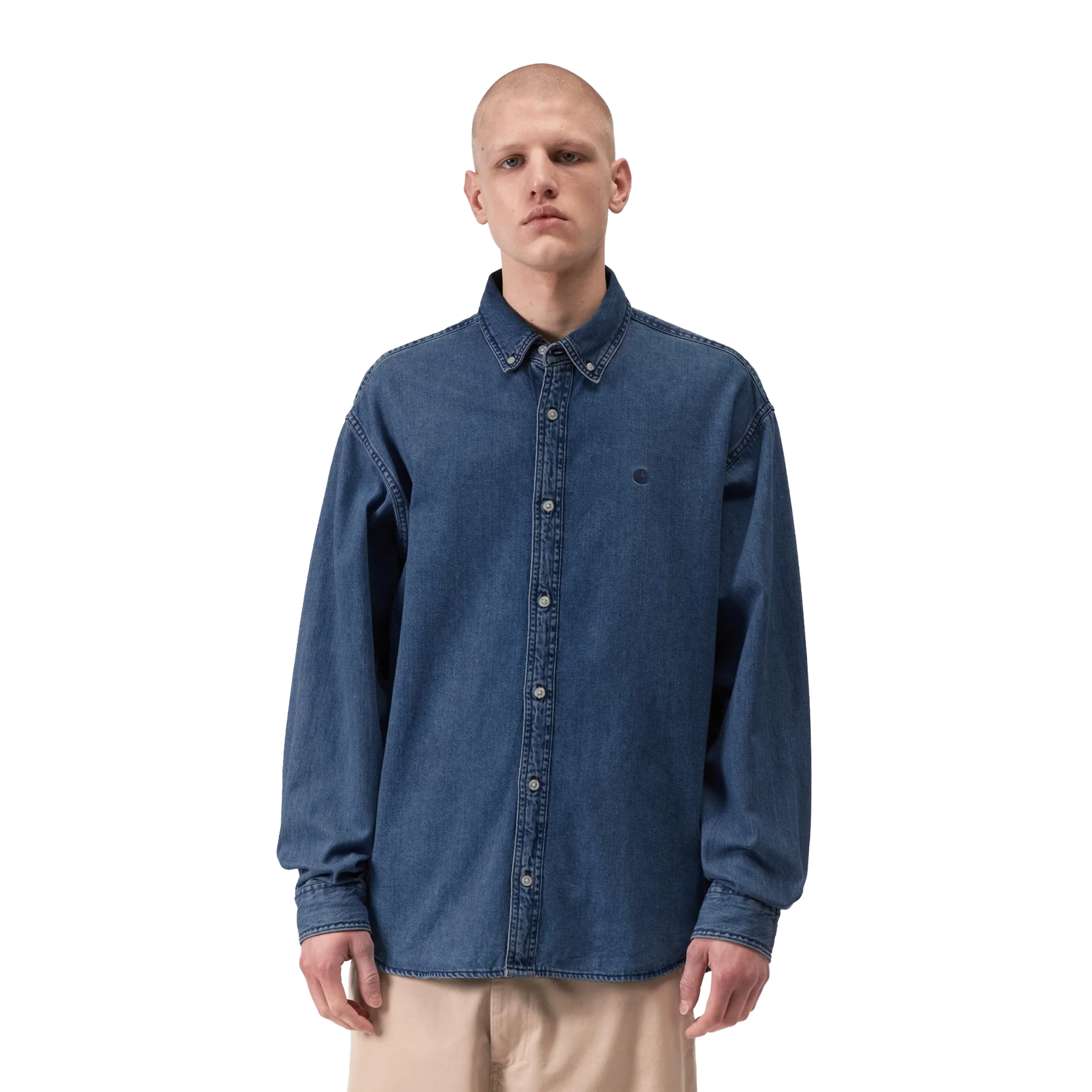 Carhartt WIP L/S Lucas Shirt Blue