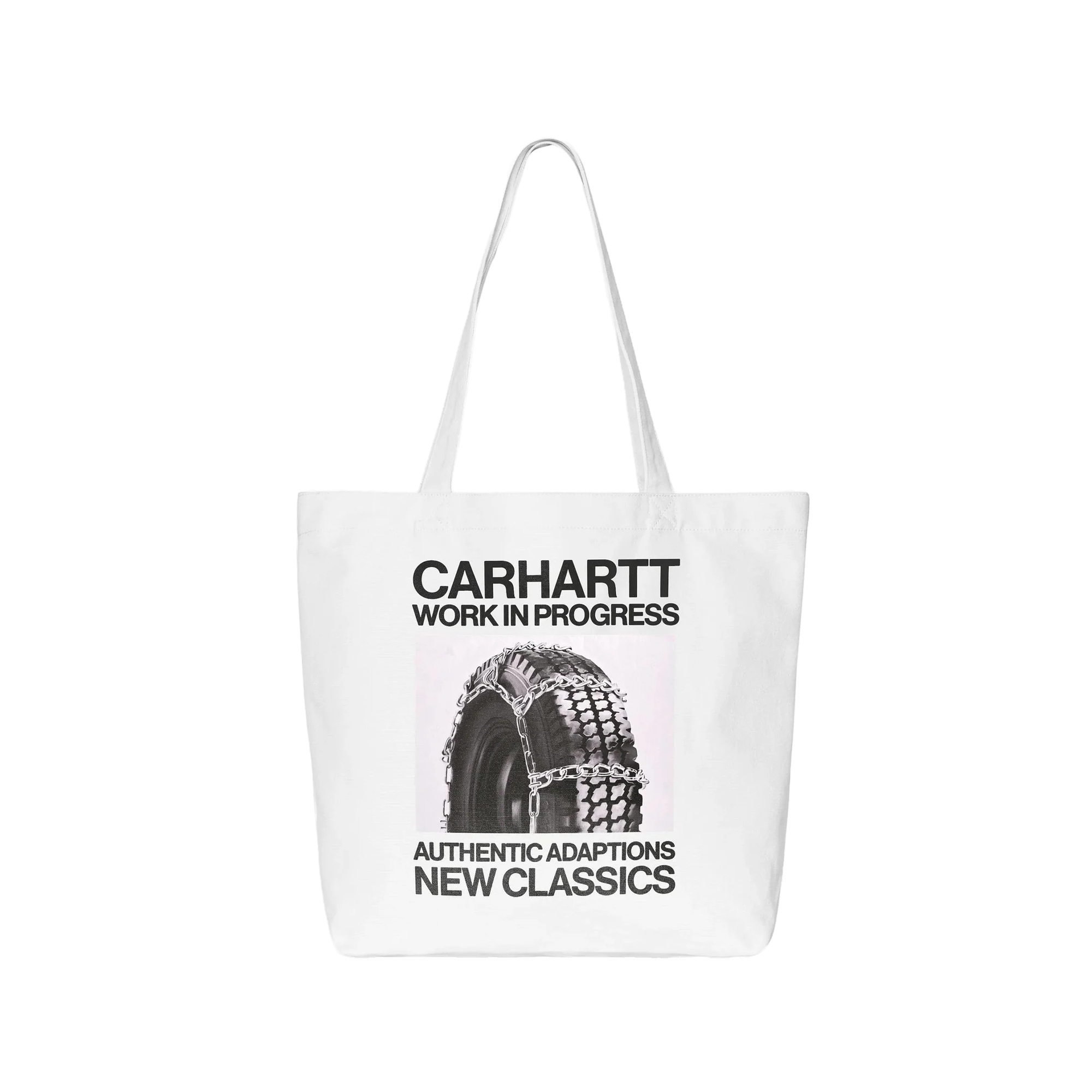 Carhartt WIP Canvas Graphic Tote Sean Hamilton Print White