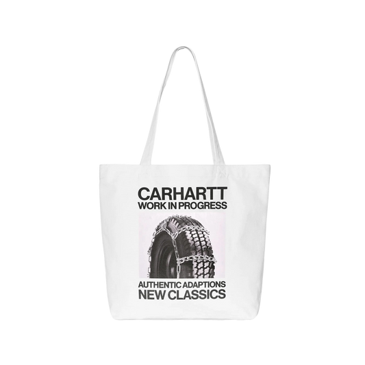 Carhartt WIP Canvas Graphic Tote Sean Hamilton Print White