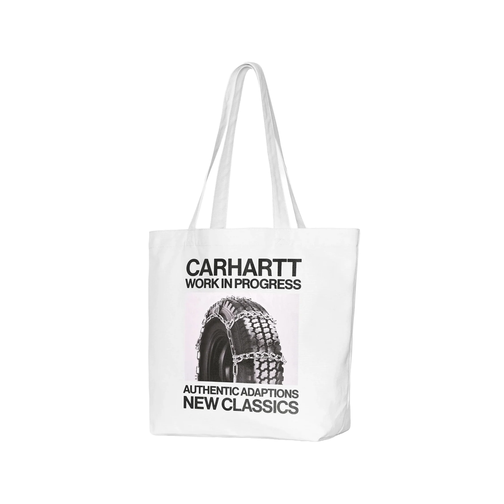 Carhartt WIP Canvas Graphic Tote Sean Hamilton Print White