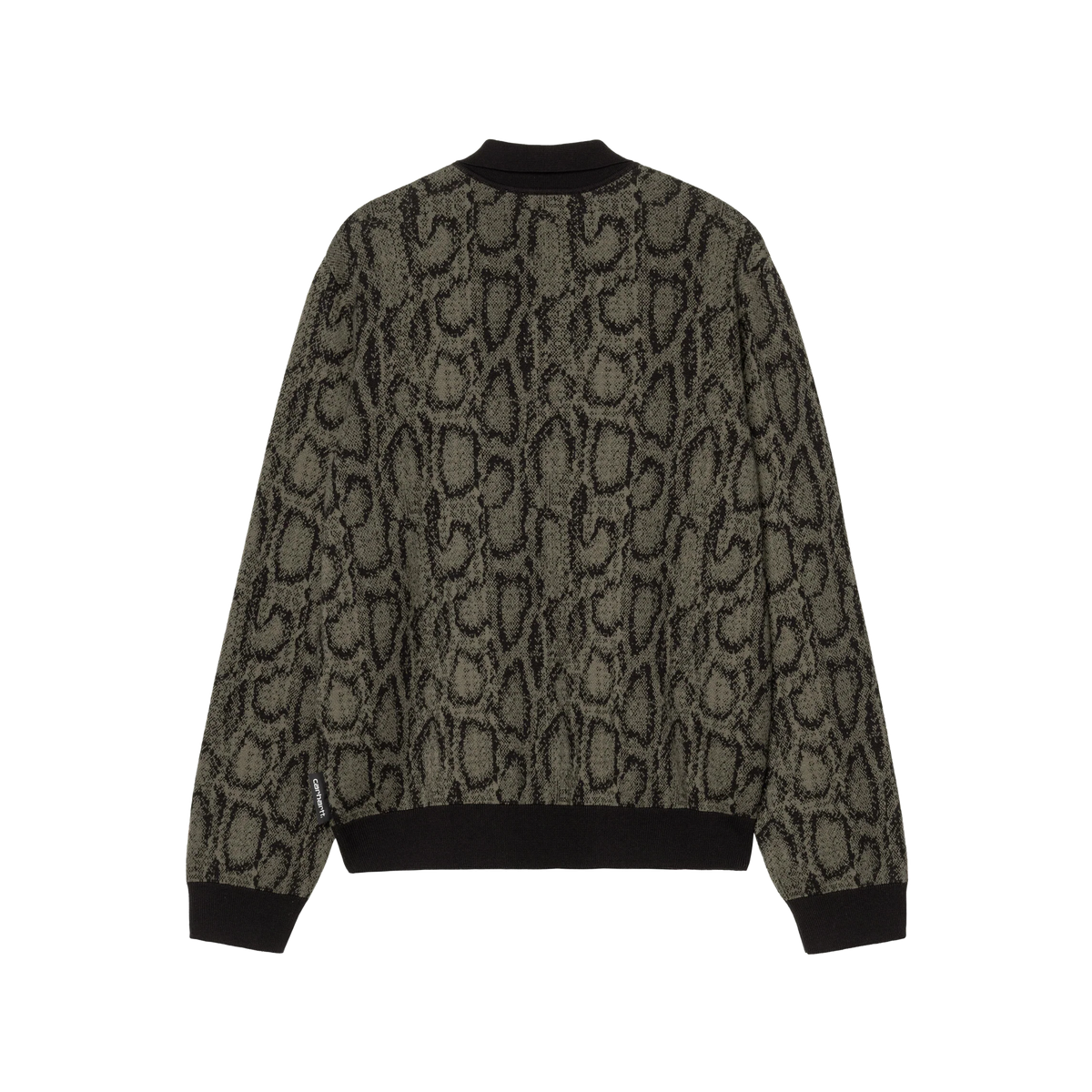 Carhartt WIP L/S Snake Polo Snake Camo Jacquard Leaf