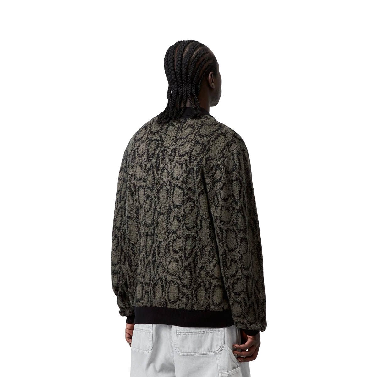 Carhartt WIP L/S Snake Polo Snake Camo Jacquard Leaf