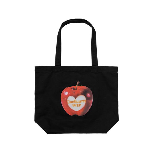 Carhartt WIP Canvas Graphic Tote Spoiled Print Black