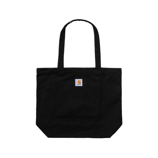 Carhartt WIP Canvas Graphic Tote Spoiled Print Black