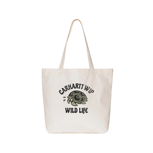 Carhartt WIP Canvas Graphic Tote Wild Life Print Natural