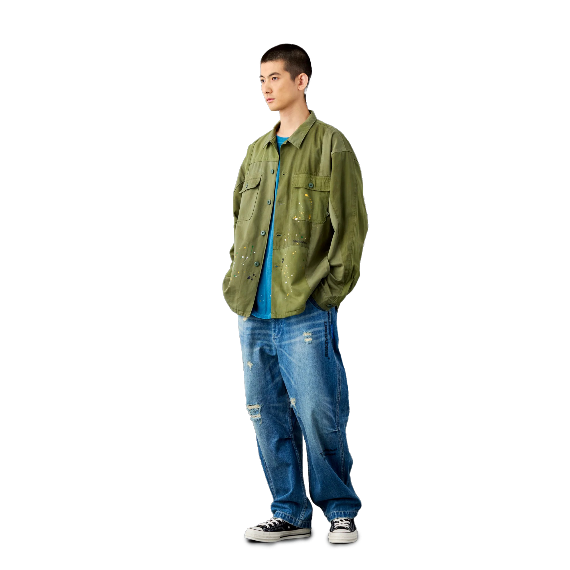 Liberaiders Patchwork BDU Shirt Olive