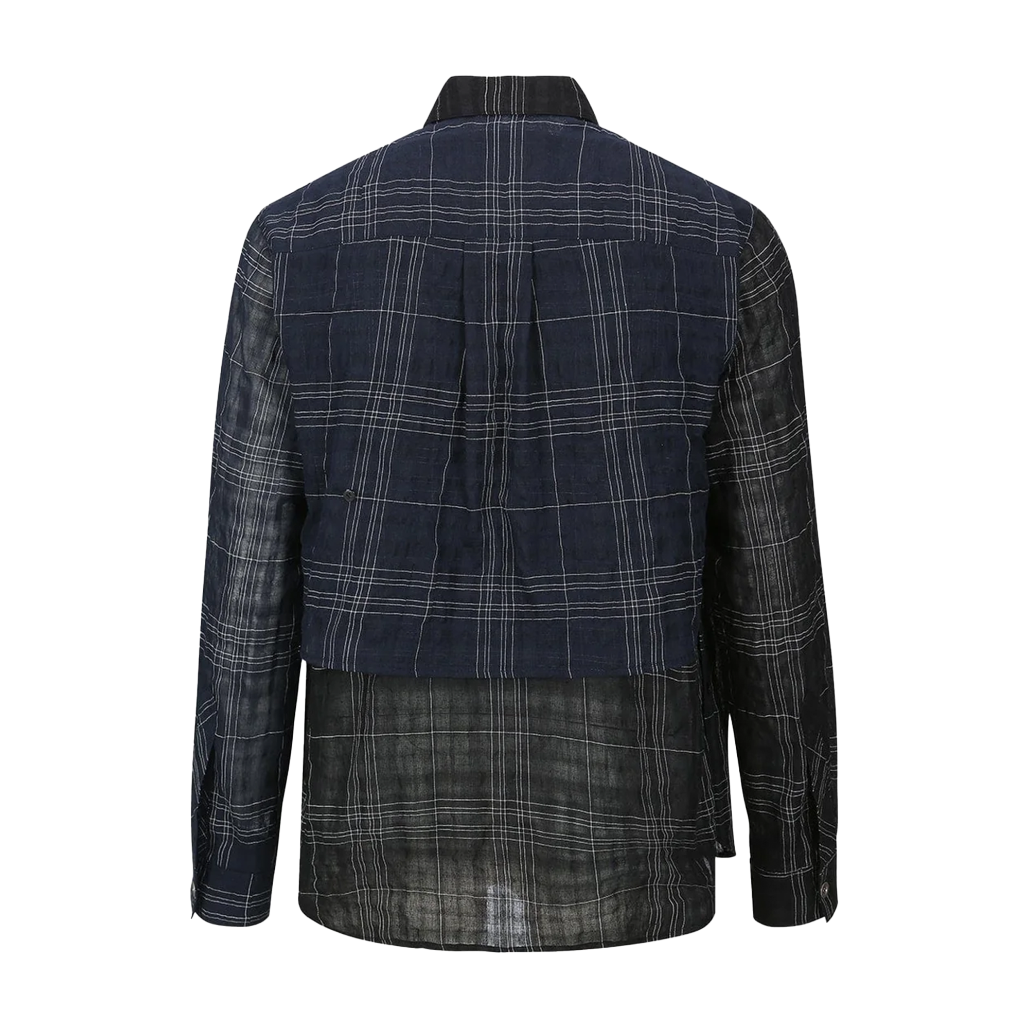 Andersson Bell Check Layered Shirts Black ATB1275M