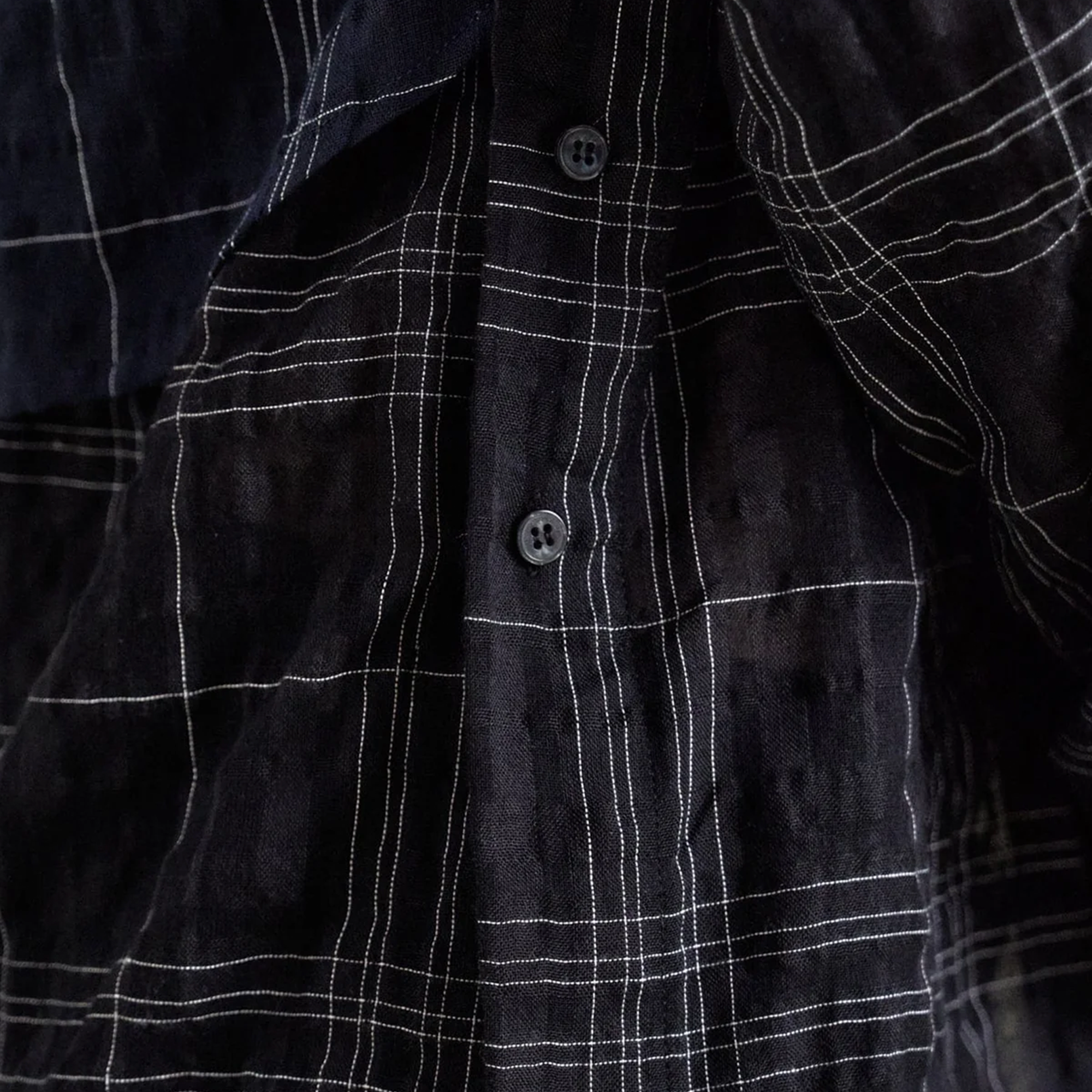 Andersson Bell Check Layered Shirts Black ATB1275M