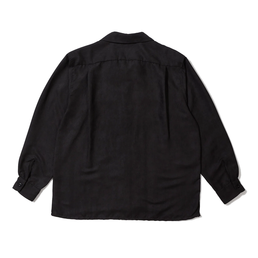 Engineered Garments Classic Shirt A Black Polyester Lt.Weight Fake Suede