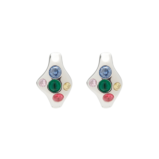 Collina Strada Bat Earrings Silver