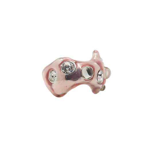 Collina Strada Bat Ring Metallic Pink