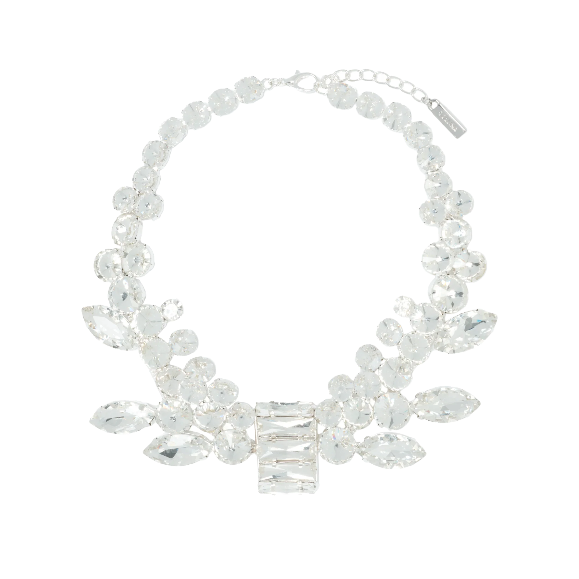 Collina Strada Chandelier Choker Silver Clear