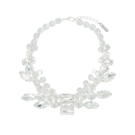 Collina Strada Chandelier Choker Silver Clear