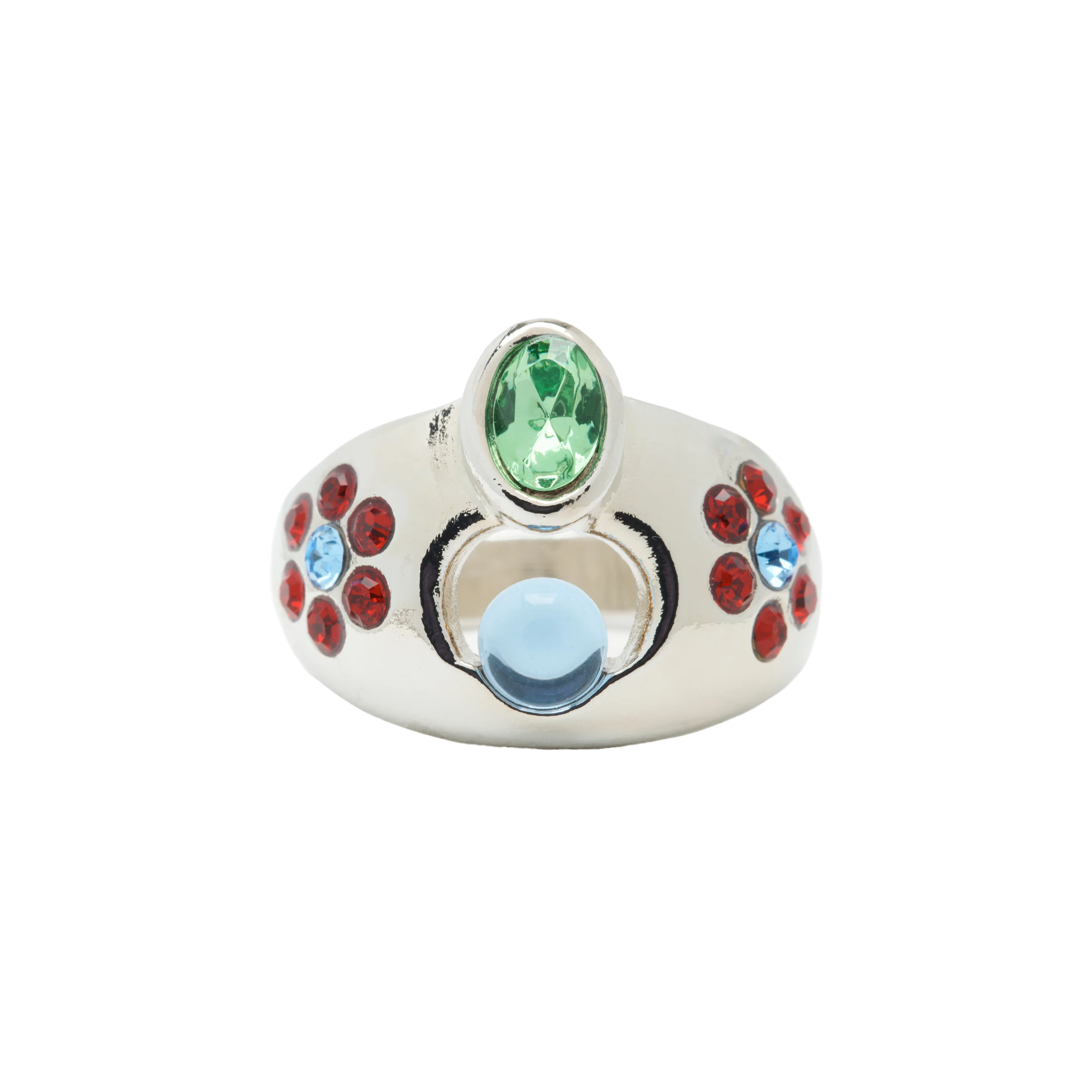 Collina Strada Cosmic Daisy Ring Sky Ruby