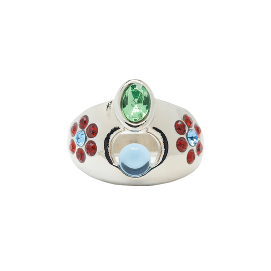 Collina Strada Cosmic Daisy Ring Sky Ruby