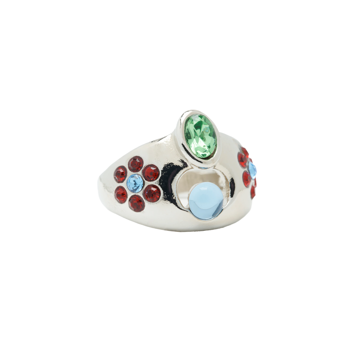 Collina Strada Cosmic Daisy Ring Sky Ruby