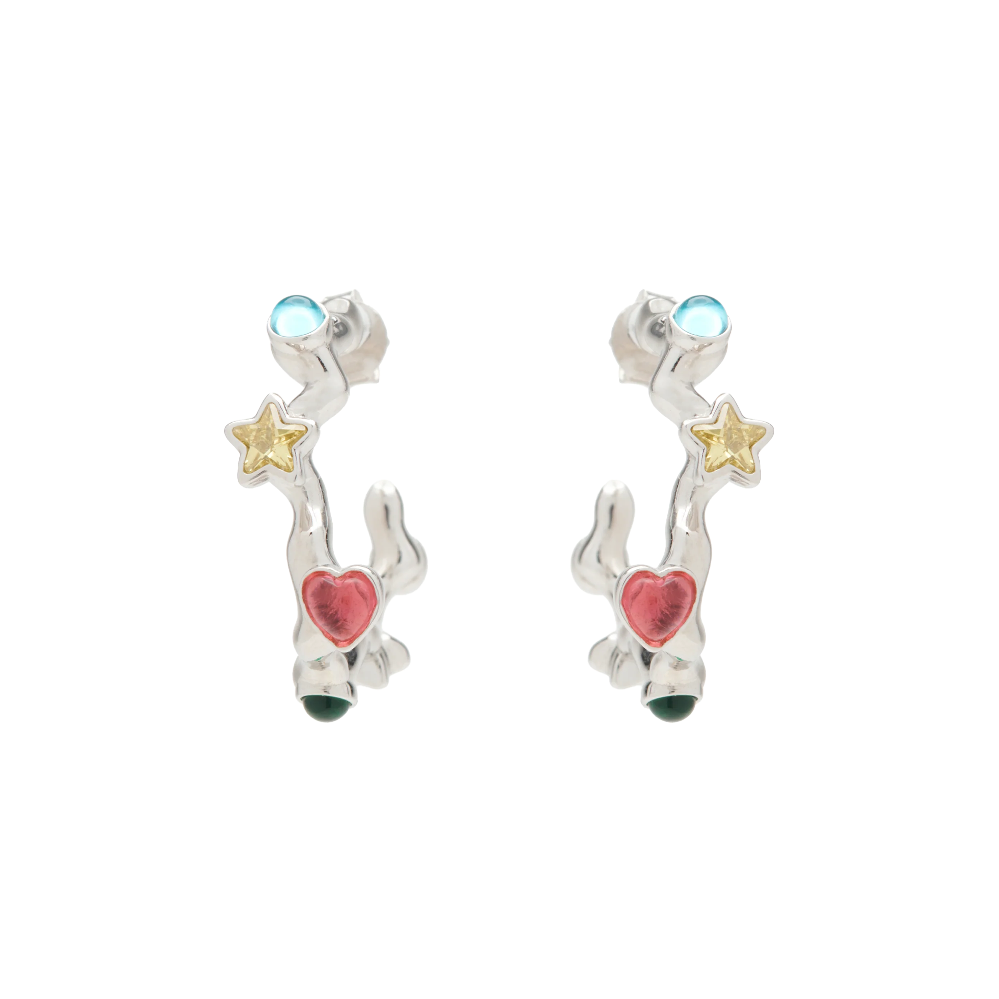 Collina Strada Florence Earrings Silver