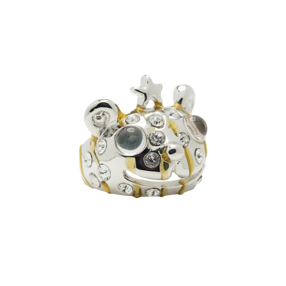 Collina Strada Princess Bear Ring Gold Stripe Freckles