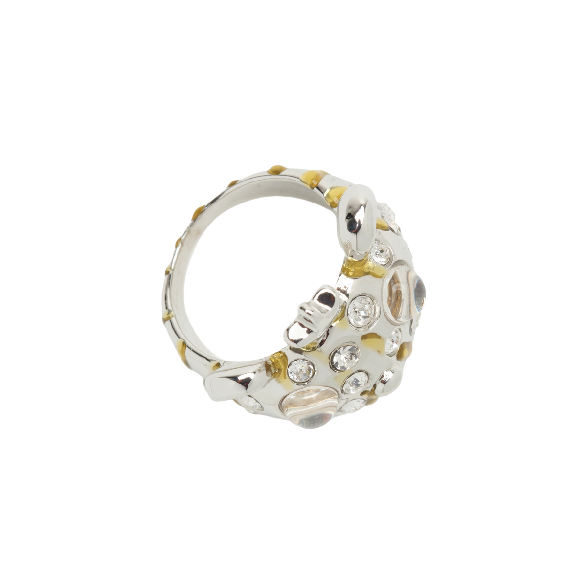 Collina Strada Princess Bear Ring Gold Stripe Freckles