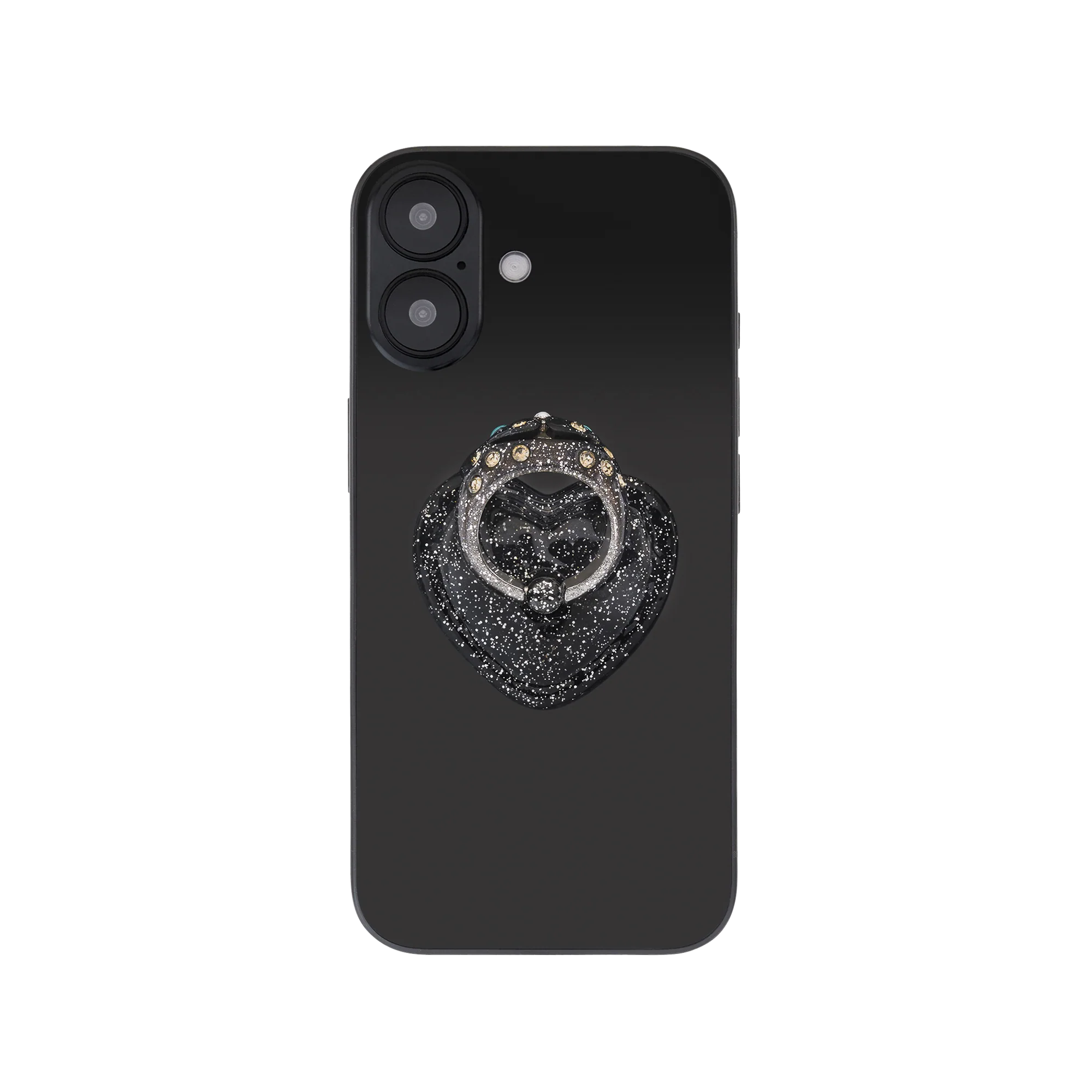 Stand Oil  x Collina Strada Princess Bear Grip Ring Black Glitter