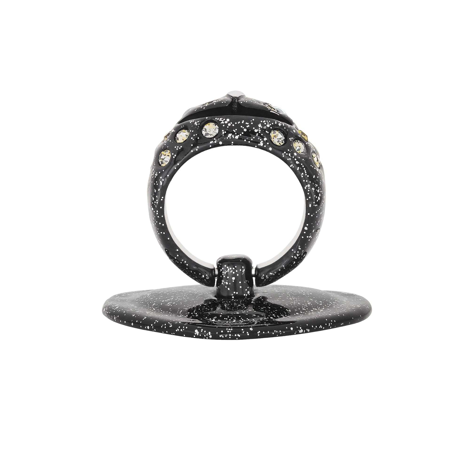 Stand Oil  x Collina Strada Princess Bear Grip Ring Black Glitter