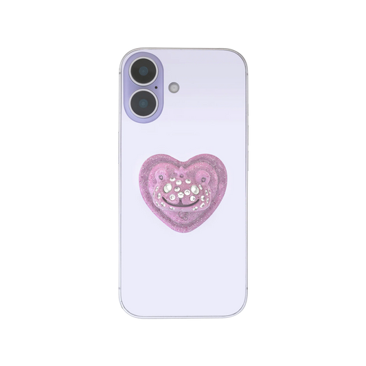 Stand Oil  x Collina Strada Princess Bear Grip Ring Pink Glitter