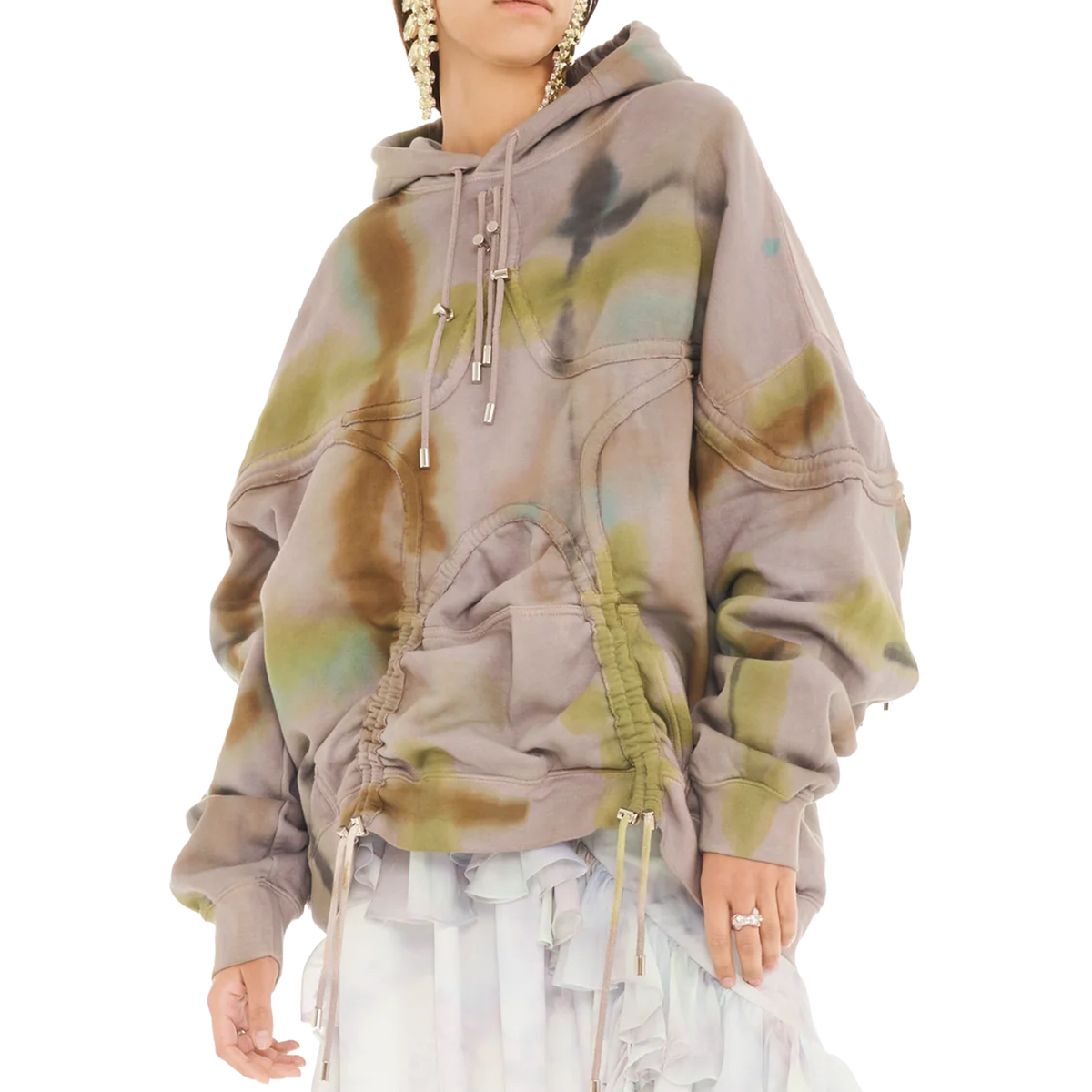 Collina Strada Star Hoodie Painted Fog