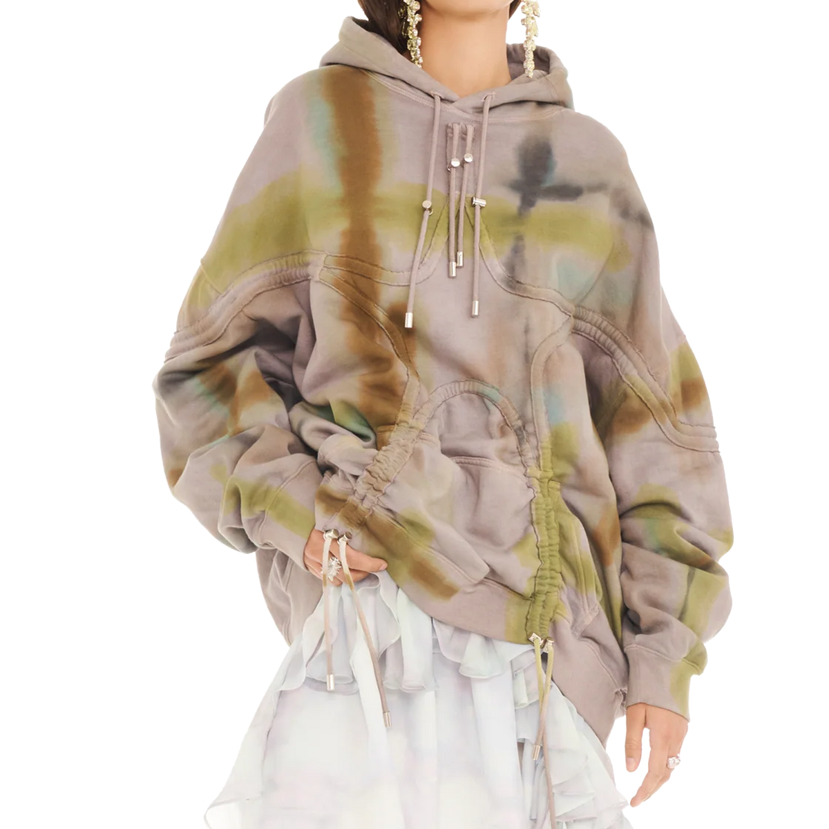 Collina Strada Star Hoodie Painted Fog