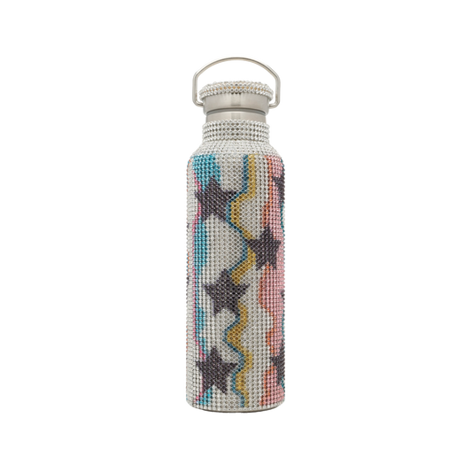 Collina Strada Water Bottle Star/Wavy Stripe