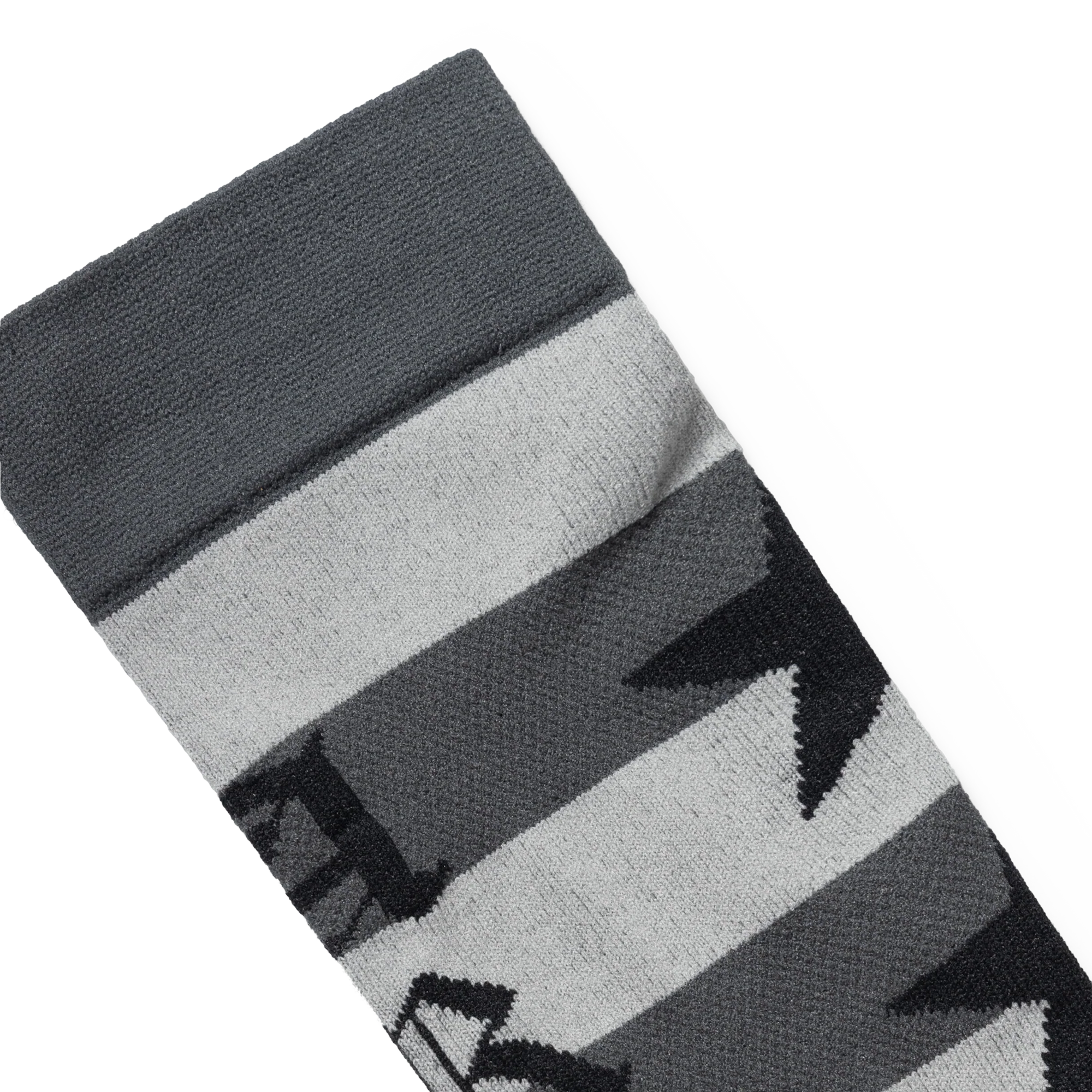 Aries Stripey Knee High Socks Black