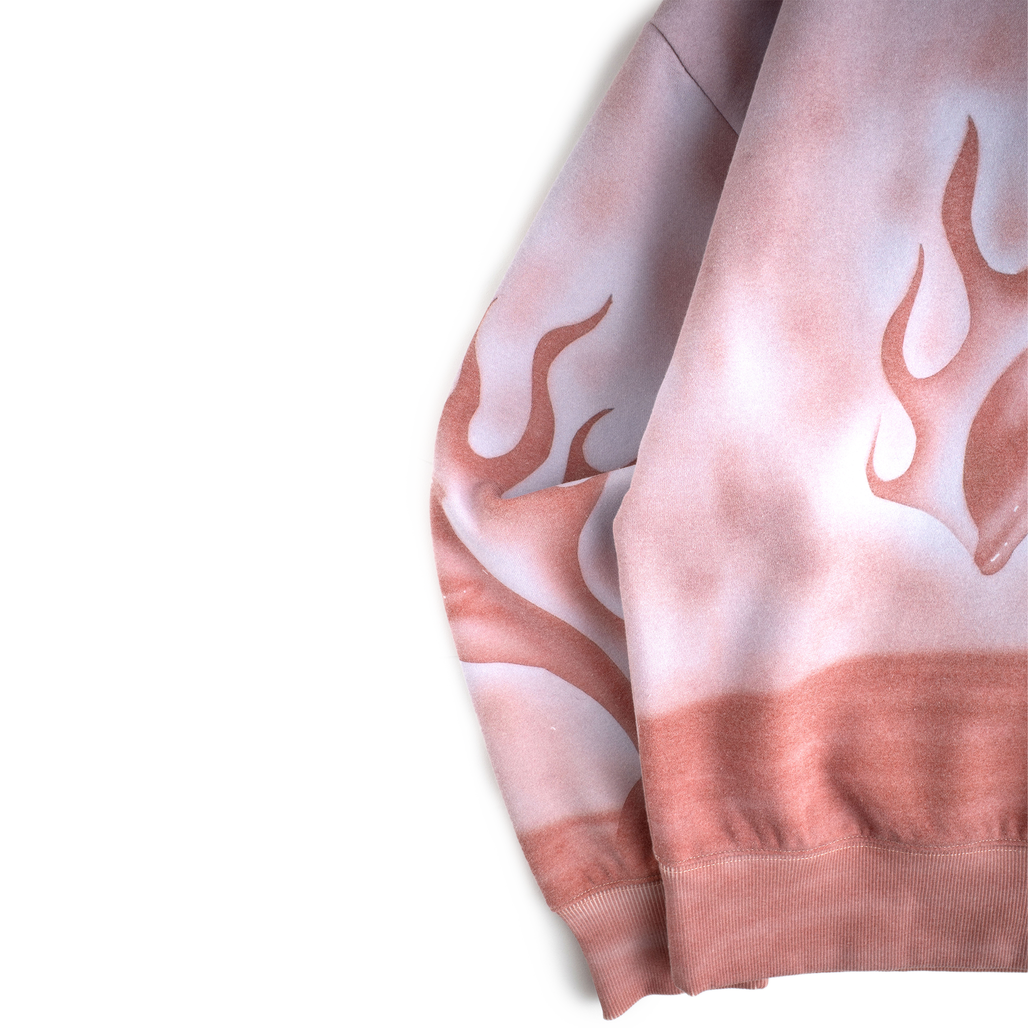 Jungles Jungles Flaming Dolphin Airbrush Hoodie Faded Red