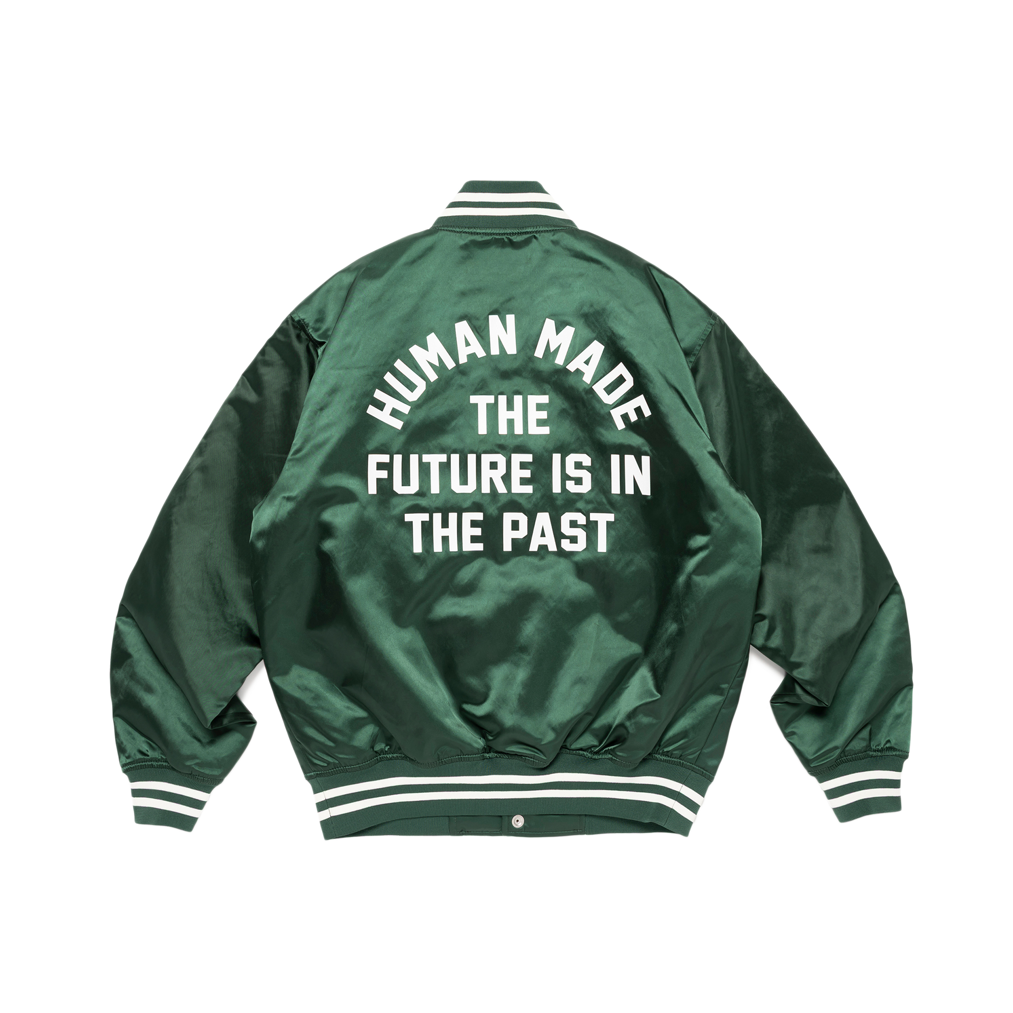 Human Made Nylon Stadium Jacket Green HM30JK038