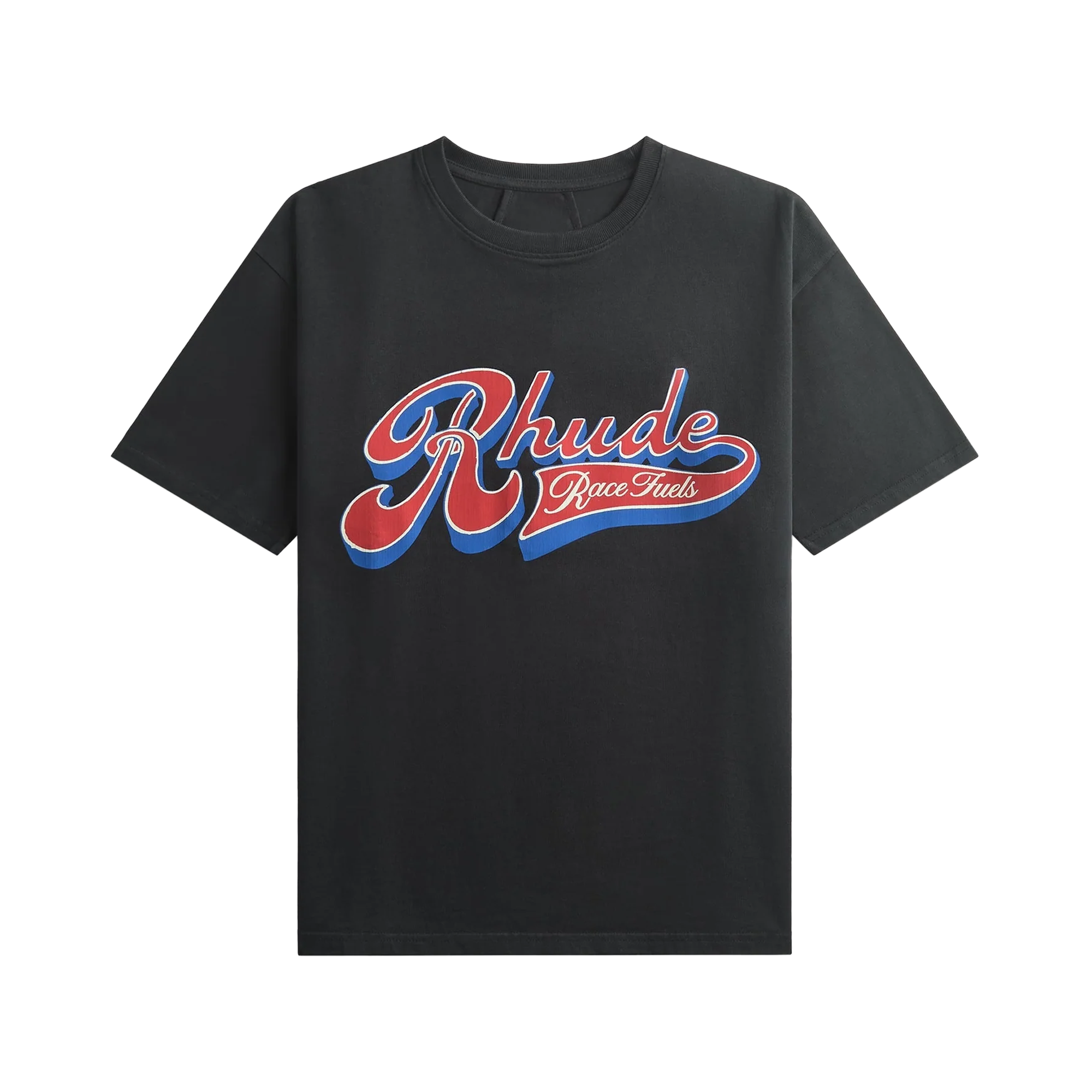 R H U D E Pit Stop T-Shirt Vintage Black/ Red/Blue