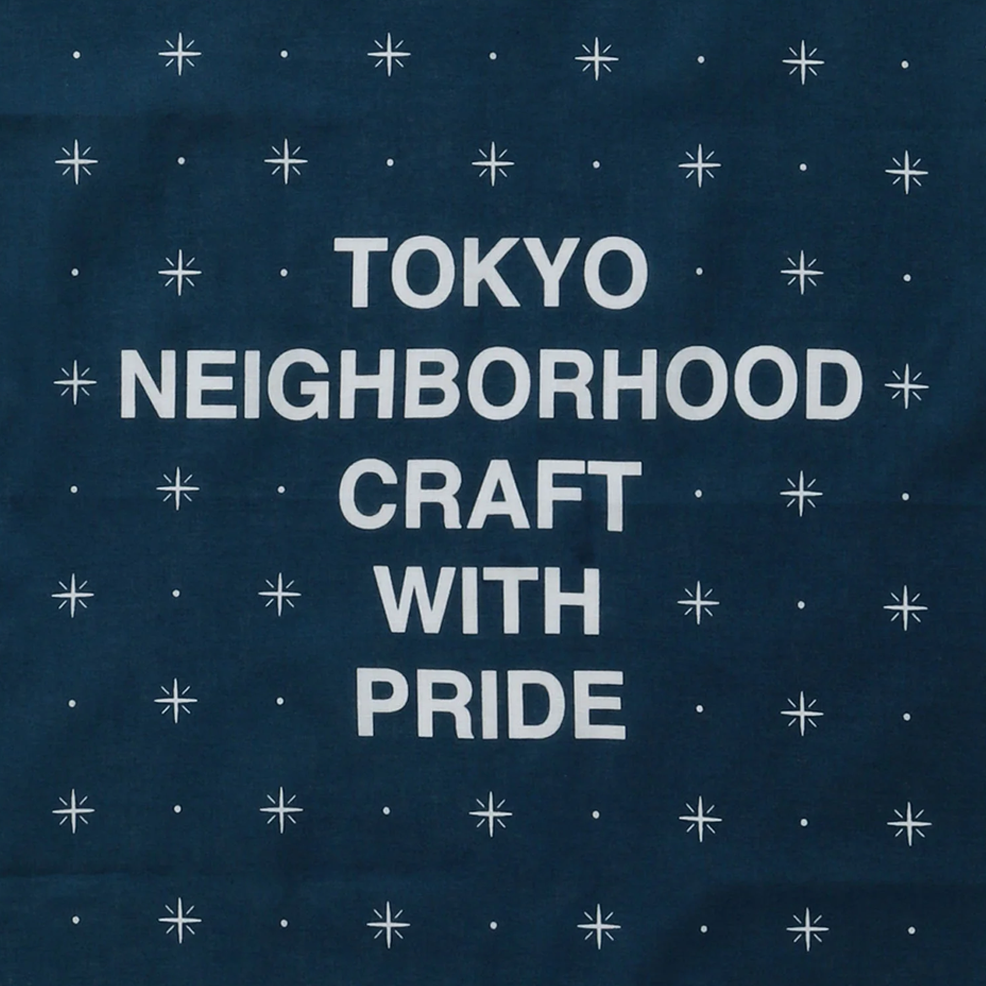 Neighborhood Line Pattern Bandana Navy