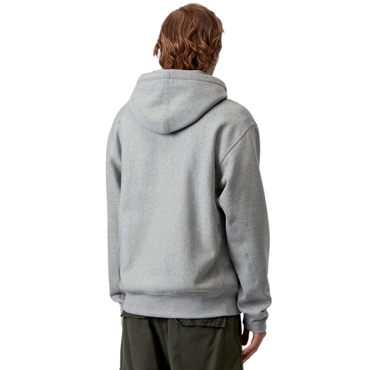 Carhartt WIP Hooded American Script Sweat Grey Heather