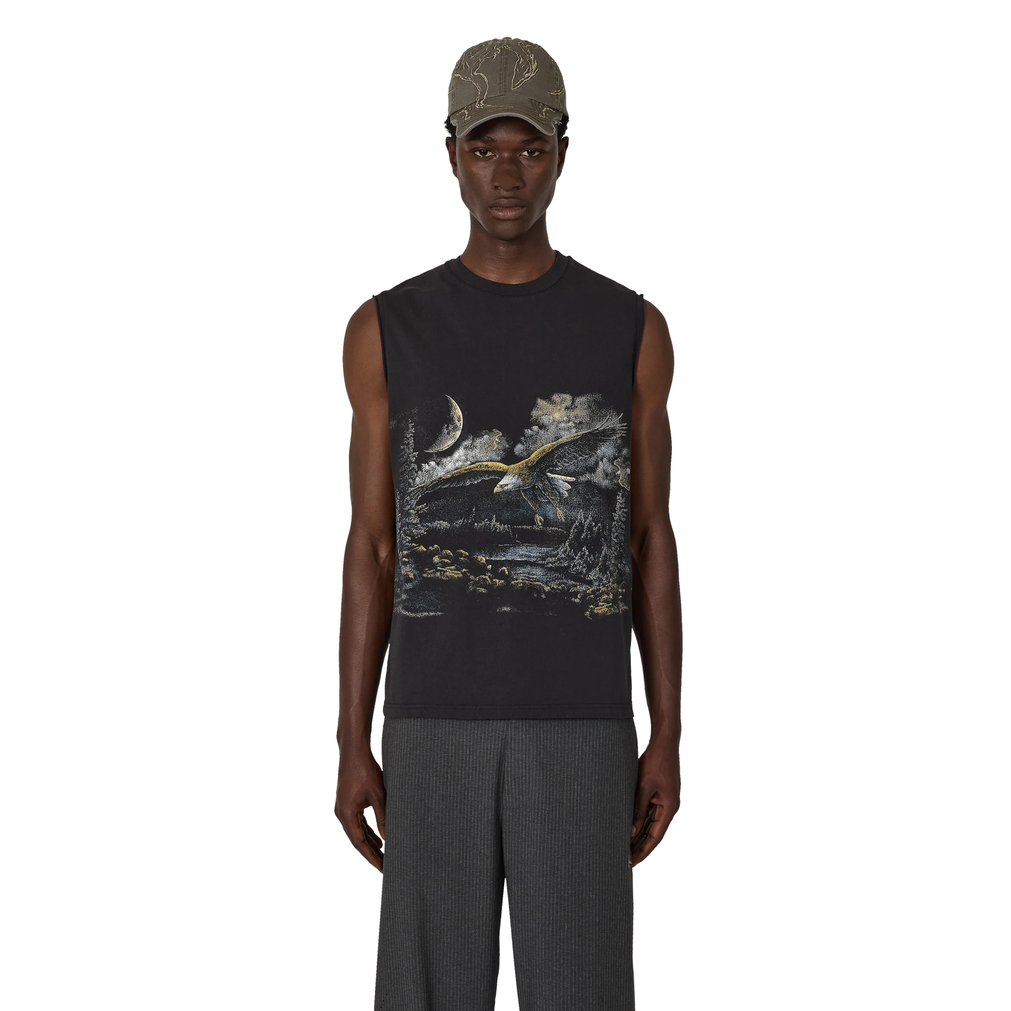 ROA Fai Sleeveless T-Shirt Washed Black