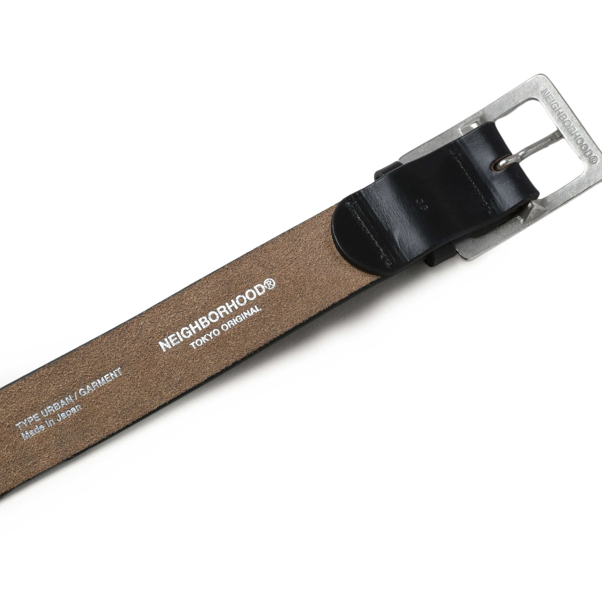 Neighborhood Leather Belt Black